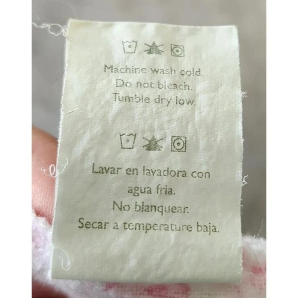Laura Ashley Baby Receiving Blanket Flannel Cotton Pink Floral 27